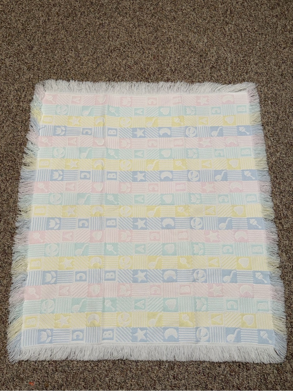 Girls infant toddler Pastel Baby Throw Blanket crib blanket